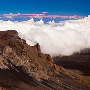 Clouds in the Crater
